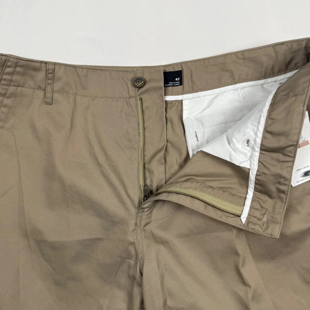 Oakley Mens Nascar Khaki Pants 421738ODM New Khaki Size 42 NWT